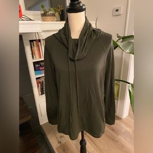 LONG OLIVE SWEATER